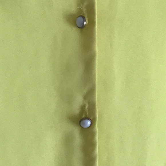 Button Front Yellow Blouse - Picture 3 of 6